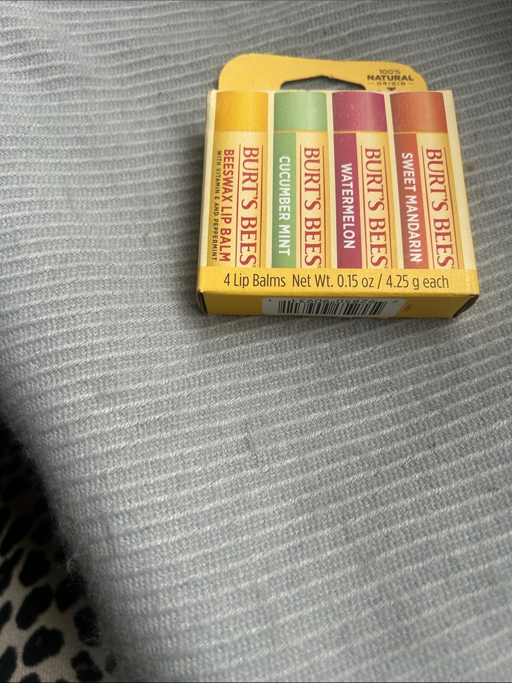 Burt’s Bee’s natural balms 4pack